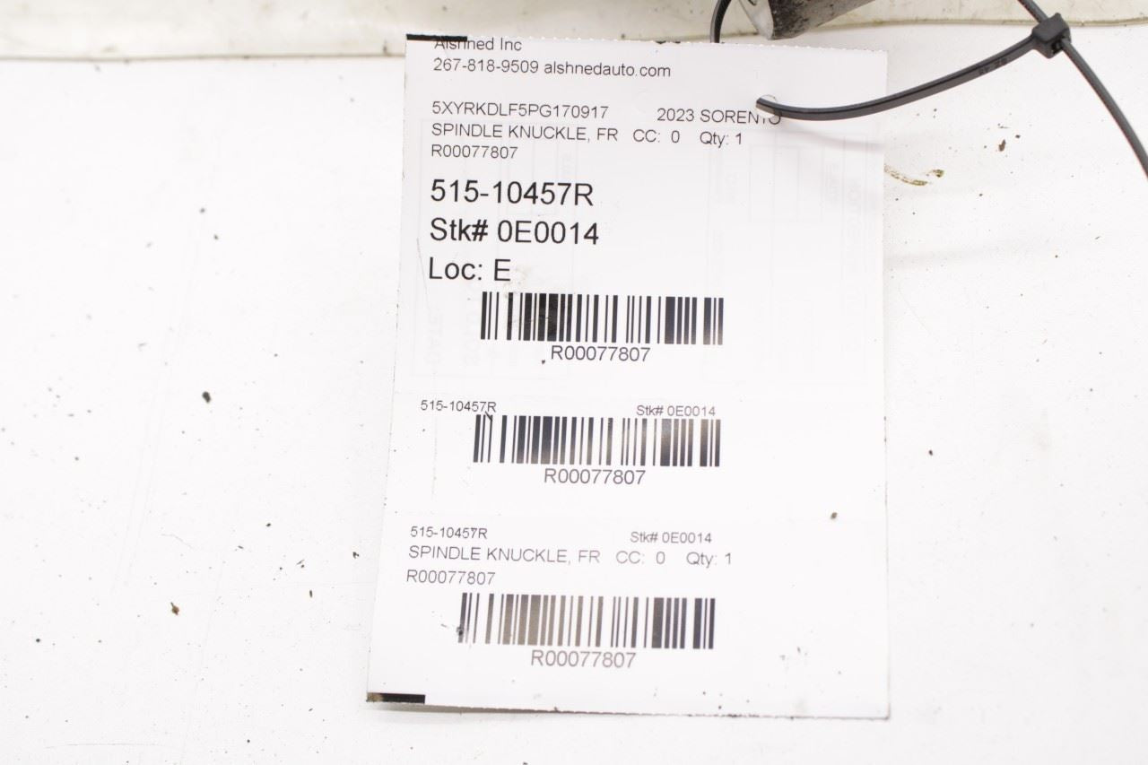 2021-2025 Kia Sorento X-Line SX Prestige Front Right Side Spindle Knuckle Hub - Alshned Auto Parts