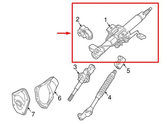 15-23 Toyota Tacoma 4WD Steering Column Assembly w/ Ignition Switch 45250-04240 - Alshned Auto Parts