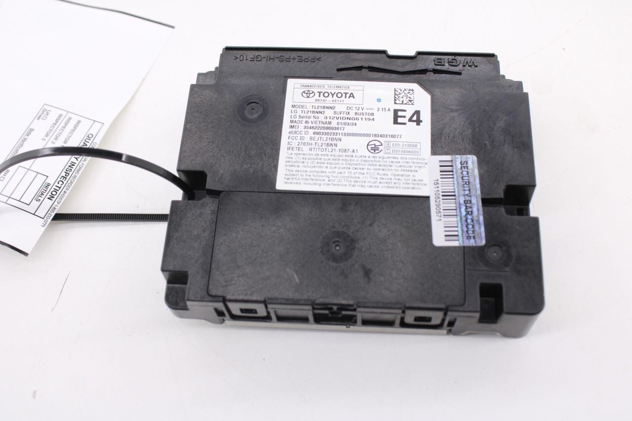 23-2024 Toyota Corolla LE Transceiver Telematics Control Module 86741-0E111 OEM10