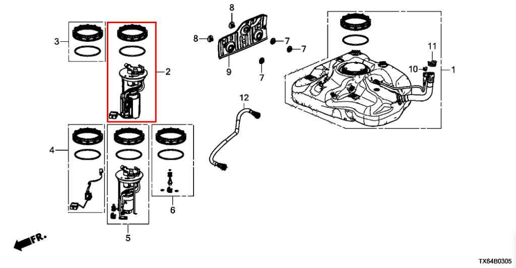 2013-2015 Acura ILX 2.0L Fuel Pump Assembly 17045-TR0-A00 OEM - Alshned Auto Parts