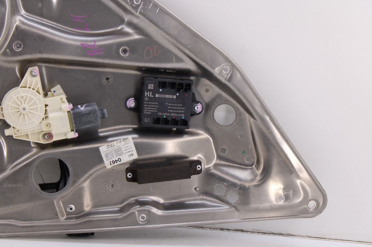 10-16 Mercedes-Benz E 350 Luxury 4Matic RR Left Door Window Regulator w/ Carrier4