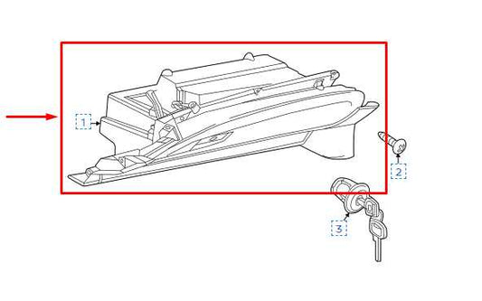 2015-2018 Nissan Murano Platinum Glove Box Storage Compartment 68102-5AA0A OEM - Alshned Auto Parts
