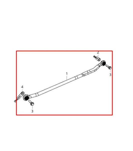 14-23 Ram 2500 Tradesman Crew Cab 2WD Front Suspension Track Bar Arm 68233409AB - Alshned Auto Parts