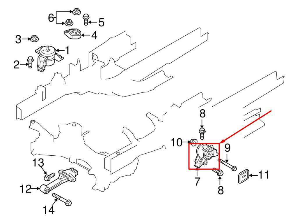 2016-2020 Kia Sorento LX 3.3L Rear Left Transmission Mount Bracket 21830-C5300 - Alshned Auto Parts