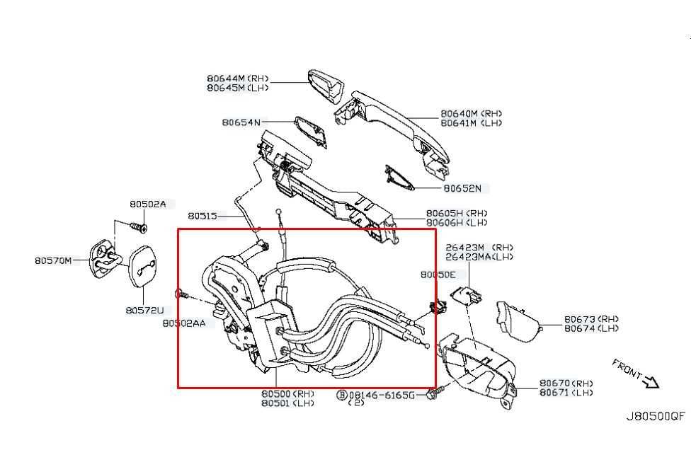 14-23 Infiniti Q50 Luxe RWD Front Right Door Lock Latch Actuator 80500-4HB0A OEM - Alshned Auto Parts