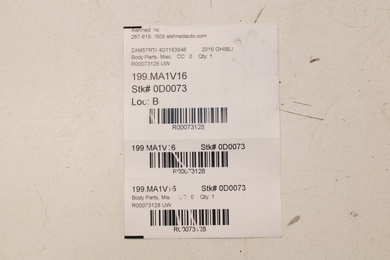 2014-17 Maserati Ghibli S Q4 Front Right and Left Door Step Sill Plate Trim Pair - Alshned Auto Parts