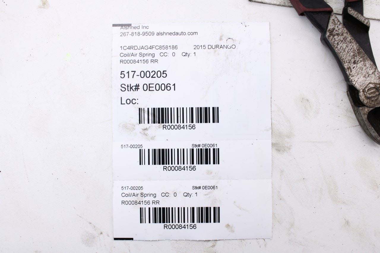 2011-22 Dodge Durango SXT Rear Right Passenger and Left Driver Side Coil Spring10