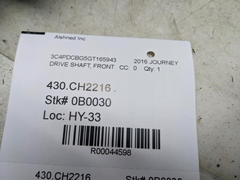 2009-2019 Dodge Journey 3.6L Front Left Drive Shaft 68067361AB OEM - Alshned Auto Parts