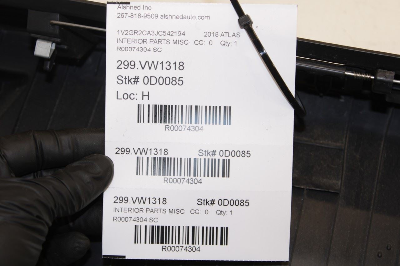 2018-24 Volkswagen Atlas S 3.6L Rear Trunk Sill Scuff Trim Cover 3CN-863-459-82V - Alshned Auto Parts