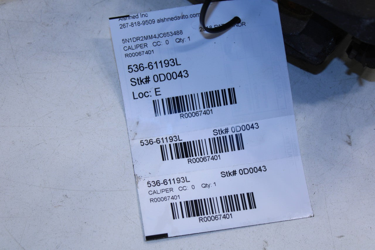 2013-2020 Nissan Pathfinder SV Front Left Side Brake Disc Caliper 41011-3JA0C - Alshned Auto Parts