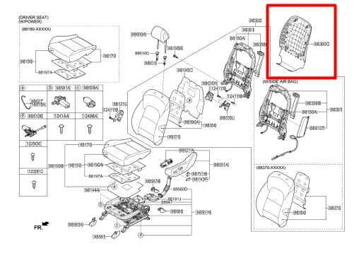 19-21 Hyundai Tucson Value Front Left Side Seat Back Cover Panel 88392-D3005 OEM - Alshned Auto Parts