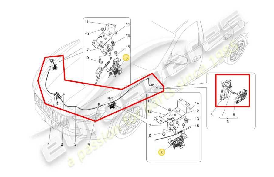 2017-19 Maserati Ghibli Front RH and LH Hood Latch Lock Actuator w/ Cable *ReaD* - Alshned Auto Parts