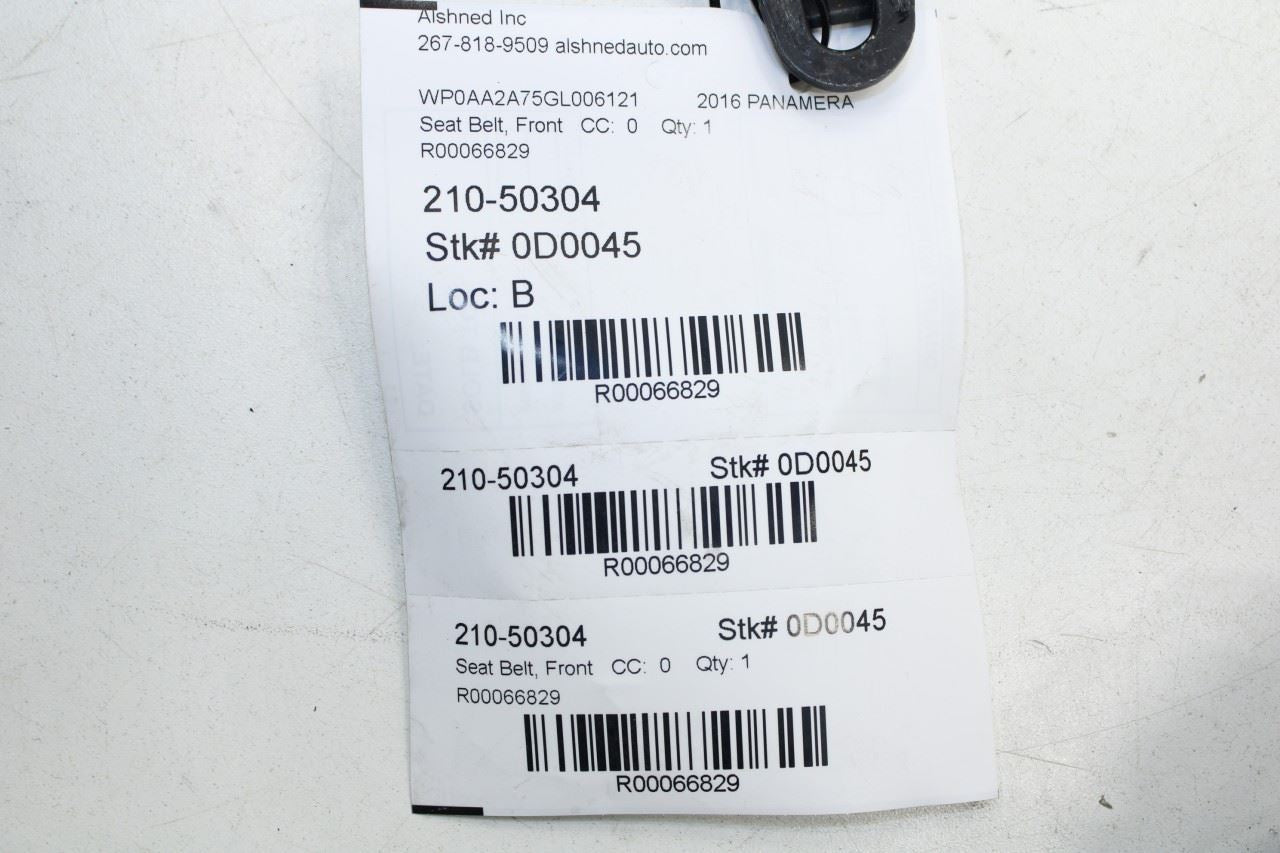 2010-2016 Porsche Panamera 4 3.6L AWD Front Driver Left Side Seat Belt Retractor - Alshned Auto Parts