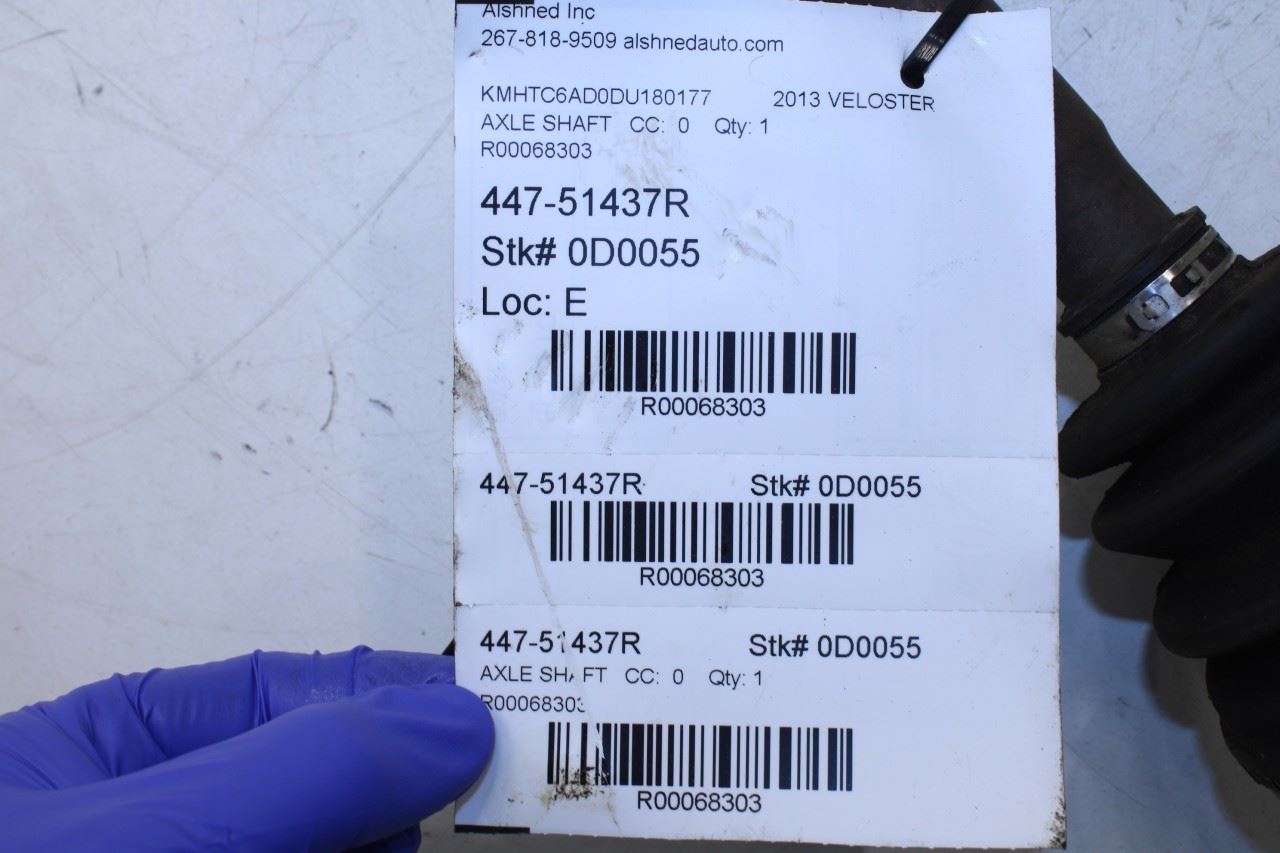 11-17 Hyundai Veloster Base FWD Front Right CV Axle Drive Half Shaft 49501-2V000 - Alshned Auto Parts