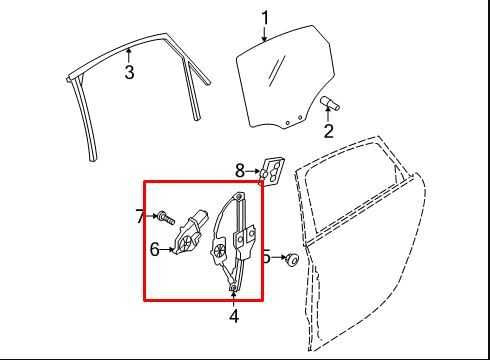10-16 Audi S4 Premium Plus Rear Left Driver Side Door Window Regulator w/ Motor1
