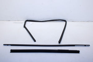 2013-20 Nissan Pathfinder Rear Left Door Run Channel w/ Belt Outer Inner Molding