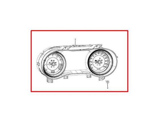 19 Jeep Cherokee Speedometer Gauge Instrument Cluster 75K Mileage 68379590AF OEM - Alshned Auto Parts