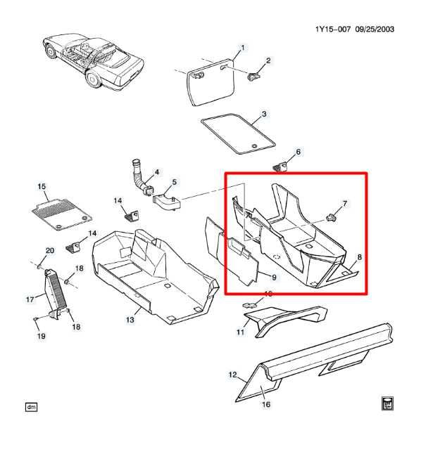 1997-2003 Chevrolet Corvette 5.7L Front Passenger Right Side Floor Carpet Liner - Alshned Auto Parts