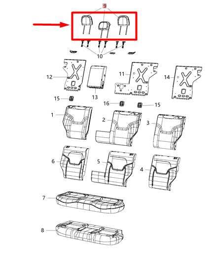 2015-2018 Jeep Renegade RR Center RH & LH Seat Headrest Cloth 5YS24LXHAA OEM - Alshned Auto Parts