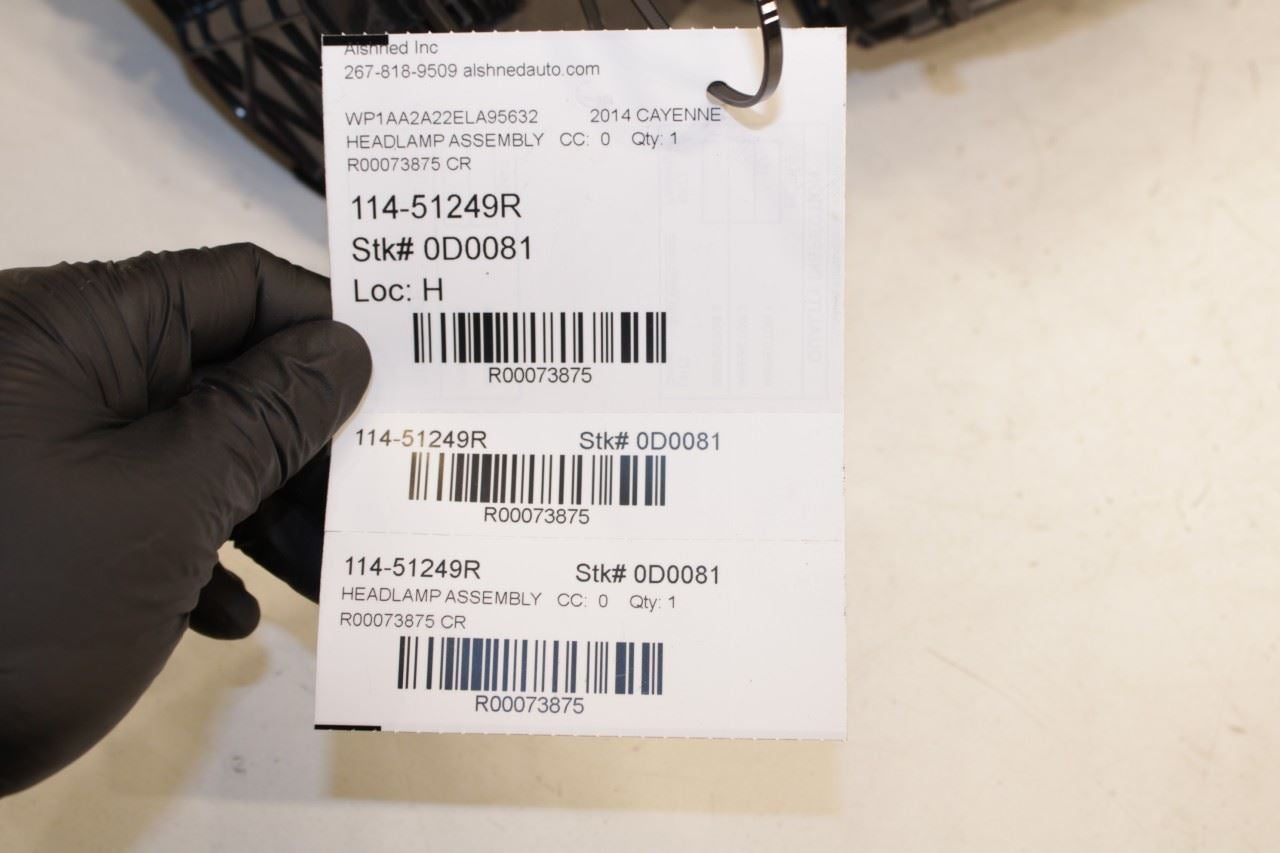 11-14 Porsche Cayenne Platinum Front Passenger RH Side HID Headlight Lamp *ReaD* - Alshned Auto Parts