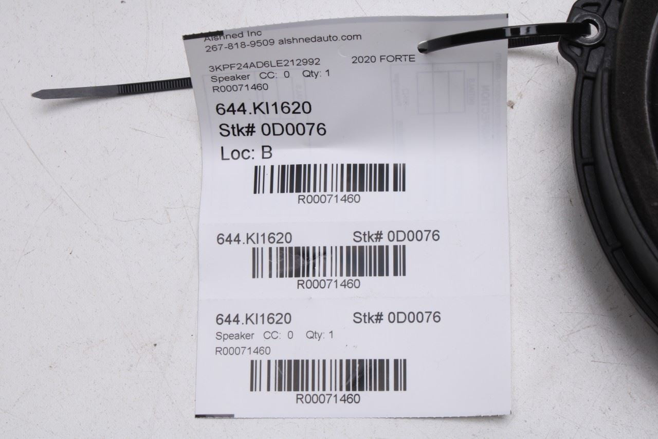 2019-24 KIA Forte LXS Front Right Passenger Side Door Audio Speaker 96330-M6000 - Alshned Auto Parts