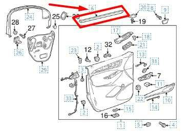 2018-24 Buick Enclave Rear Left Door Window Inner Belt Weatherstrip 84306814 OEM - Alshned Auto Parts