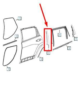 2014-2023 Jeep Cherokee Rear Right Door B-Pillar Applique Molding 68102576AA OEM - Alshned Auto Parts
