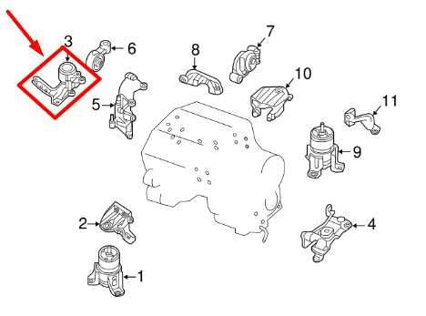 2014-20 Infiniti QX60 3.5L AWD Right Engine Mount Insulator Bracket 11210-3KA0A - Alshned Auto Parts