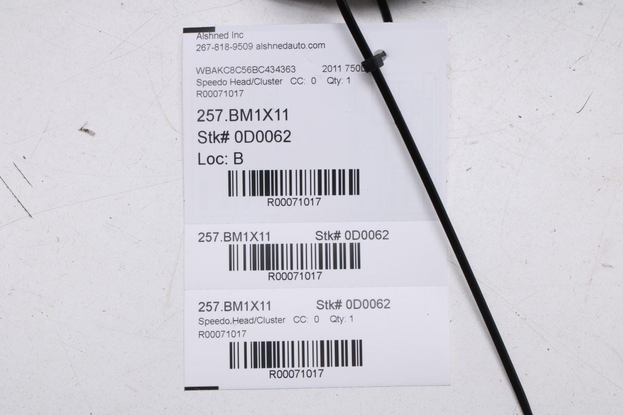 2010-15 BMW 750Li xDrive 4.4L Speedometer Gauge Instrument Cluster 115K Mileage - Alshned Auto Parts