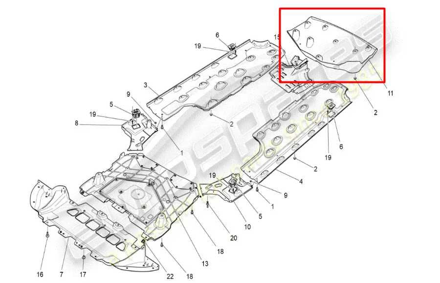 2014-20 Maserati Ghibli S Q4 3.0L Rear Underbody Splash Guard Shield Cover Panel - Alshned Auto Parts
