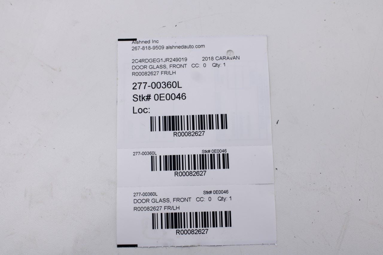 2008-2020 Dodge Grand Caravan GT Front Left Door Window Movable Glass 4894611AB9