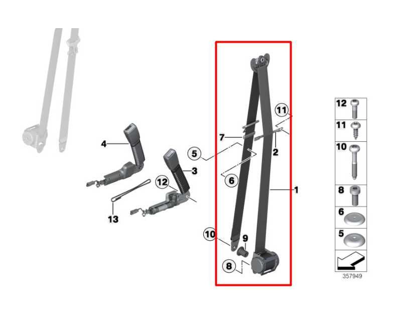 2011-16 Mini Countryman Cooper S Front Passenger Right Side Seat Belt Retractor1