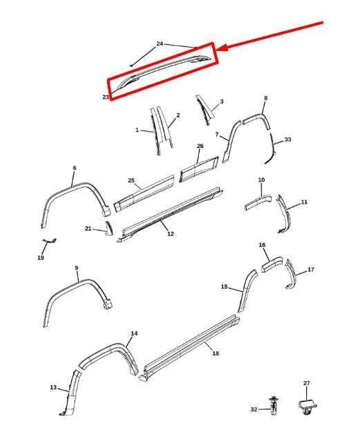 14-22 Jeep Cherokee Limited Left and Right Roof Luggage Rack Rail 68102996AD OEM - Alshned Auto Parts