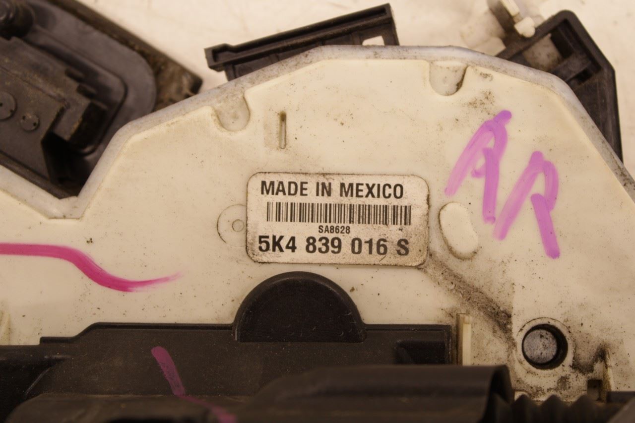 2012-2017 Volkswagen Passat SE Rear Right Door Lock Latch Actuator 5K4-839-016-S - Alshned Auto Parts