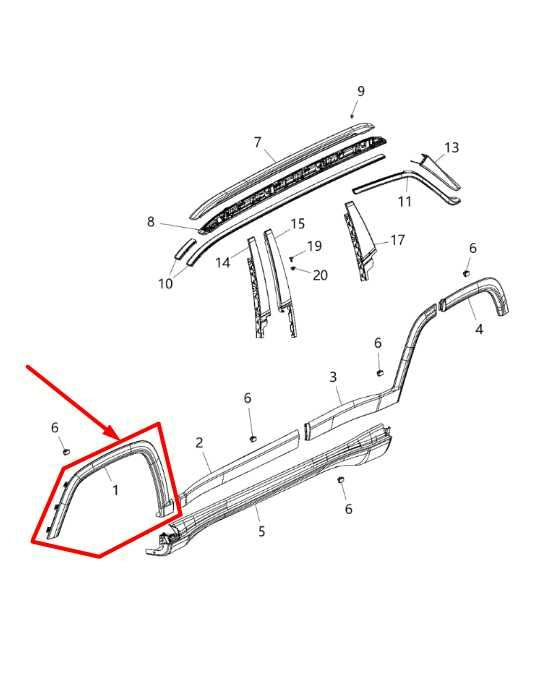 2017-25 Jeep Compass Latitude Front Right Wheel Fender Flare Molding 5UP10TRMAB - Alshned Auto Parts