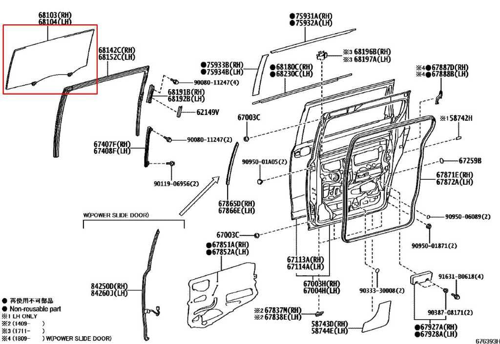 2011-2020 Toyota Sienna LE Rear Left Driver Side Door Window Glass 62760-08051 - Alshned Auto Parts