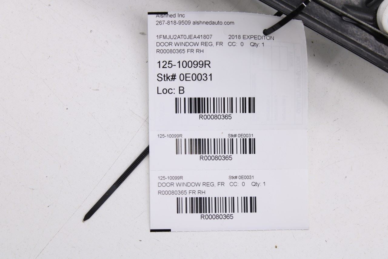 2018-25 Ford Expedition Limited Front Right Side Door Window Regulator w/ Motor - Alshned Auto Parts