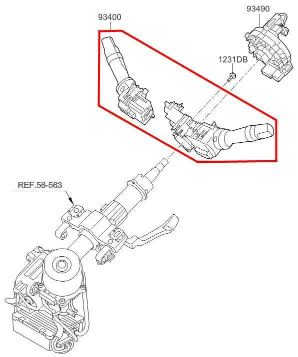 11-17 Hyundai Veloster Turbo 1.6L Steering Column Light Turn Signal Wiper Switch - Alshned Auto Parts