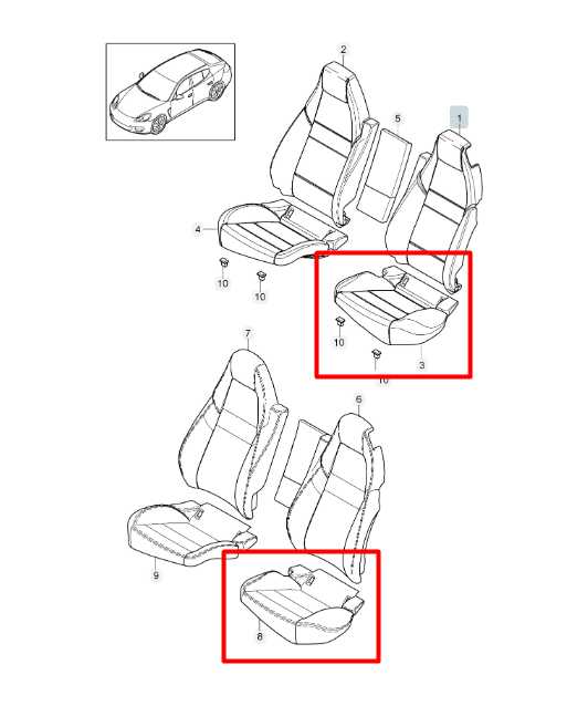 2010-16 Porsche Panamera 4 3.6L Rear Driver Left Side 2nd Row Seat Lower Cushion - Alshned Auto Parts