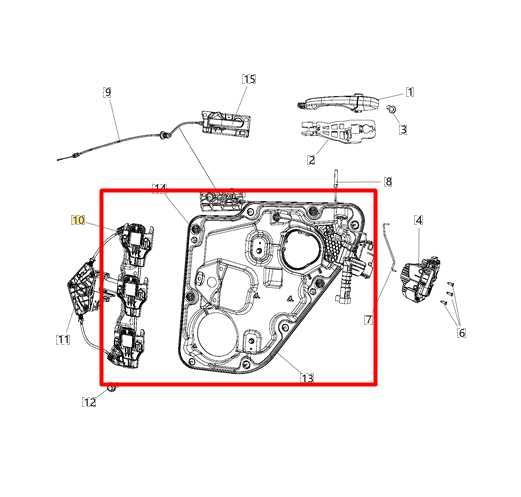 11-21 Jeep Grand Cherokee Rear Left Door Window Regulator w/ Carrier 68231069AD - Alshned Auto Parts