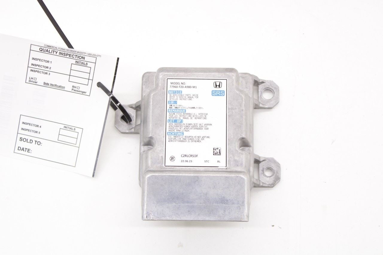 2022-2024 Honda Civic Sport Air Bag SRS Restraints Computer Control Module 77960-T20-A980-M1 OEM - Alshned Auto Parts