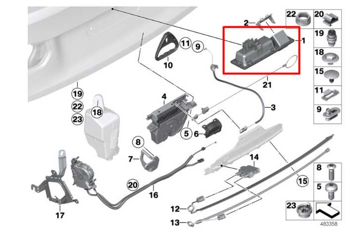 13-16 BMW 328i xDrive SULEV 2.0L Rear Trunk Lid Release Handle w/ Camera *ReaD* - Alshned Auto Parts
