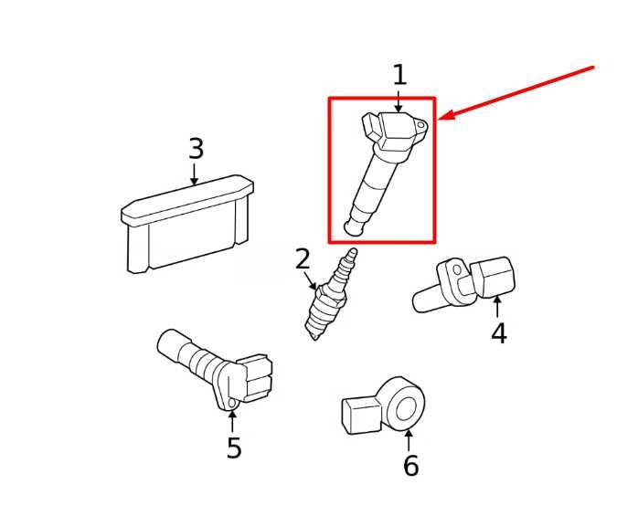 2006-2015 Lexus IS250 2.5L Direct Ignition Coil Set of 6 90919-02256 OEM - Alshned Auto Parts