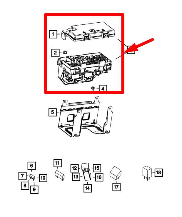 11-15 Jeep Wrangler 3.6L Totally Integrated Power Module Fuse Box 68163903AB OEM - Alshned Auto Parts