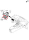 2021-23 Hyundai Santa Fe SEL Dash Panel Parking Brake Control Switch 93766-S10001