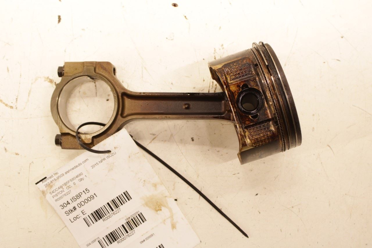 12-20 ISUZU NPR HD 6.0L Engine Piston Left No 3 w/ Connecting Rod 8-89017-849-0 - Alshned Auto Parts