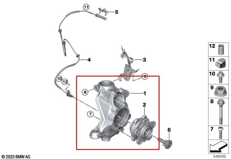 2023-2025 BMW 430i Gran Coupe xDrive Front Left Driver Side Spindle Knuckle Hub - Alshned Auto Parts