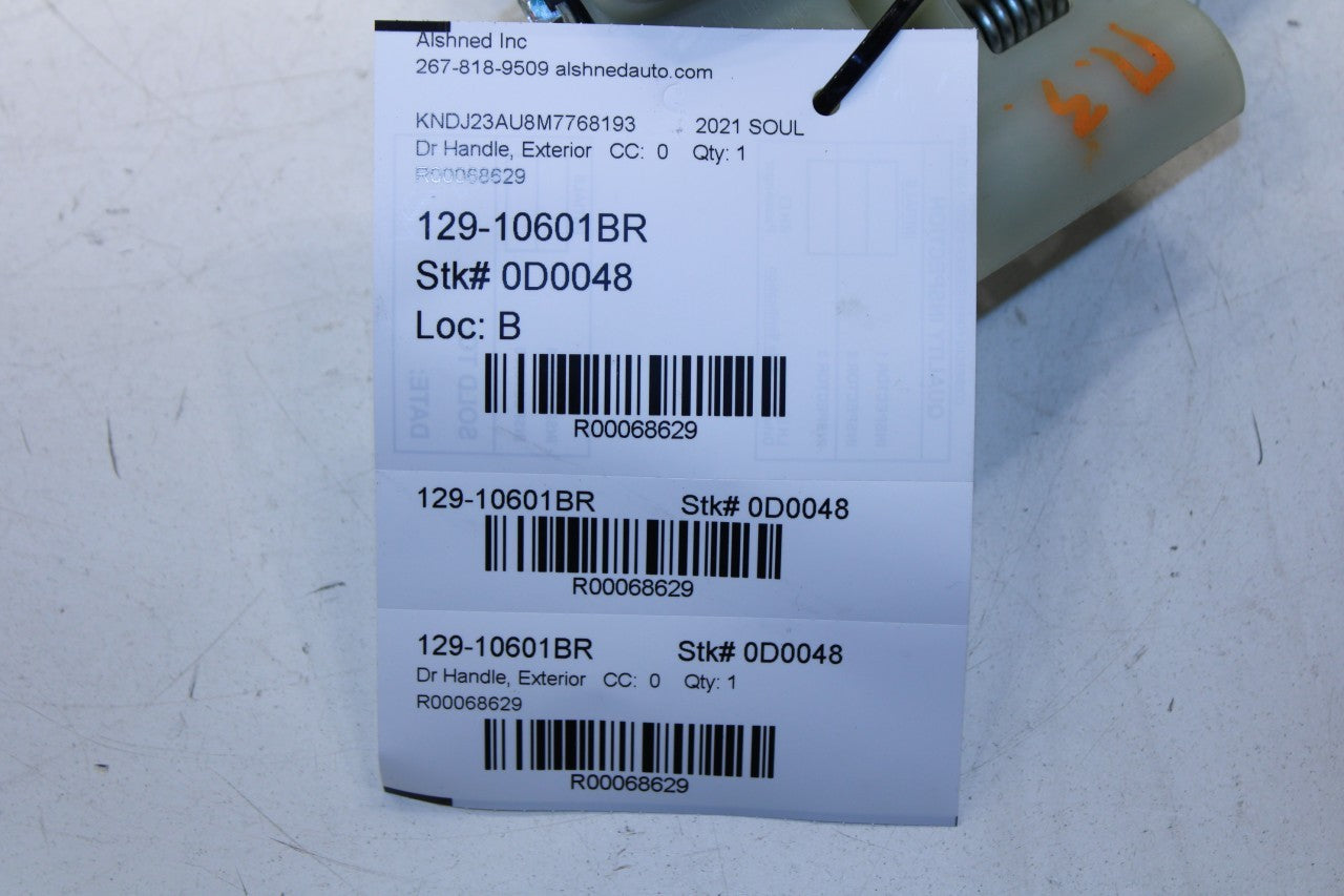 20-25 Kia Soul LX 2.0L FWD Rear Right Side Door Exterior Handle 83661-K0010 OEM - Alshned Auto Parts