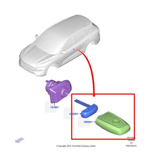 2020-25 Ford Escape SEL 2.0L AWD Smart Key Keyless Remote Entry Fob Transmitter - Alshned Auto Parts