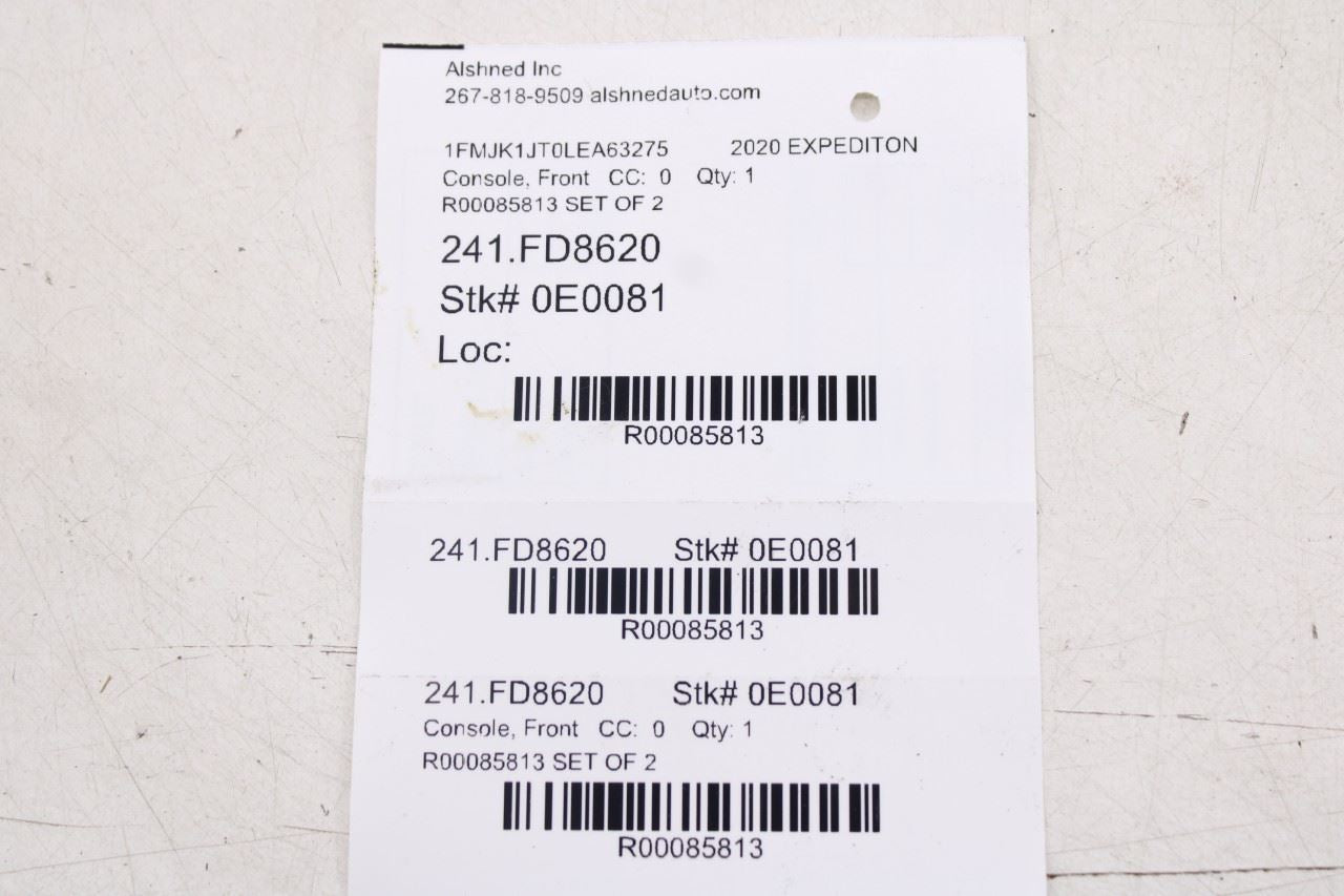 18-21 Ford Expedition Max XLT Center Console Panel RH and LH Side Trim Set of 221